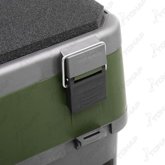 Ящик рыболовный зимний серый/хаки (HS-IB-19-GH) Helios