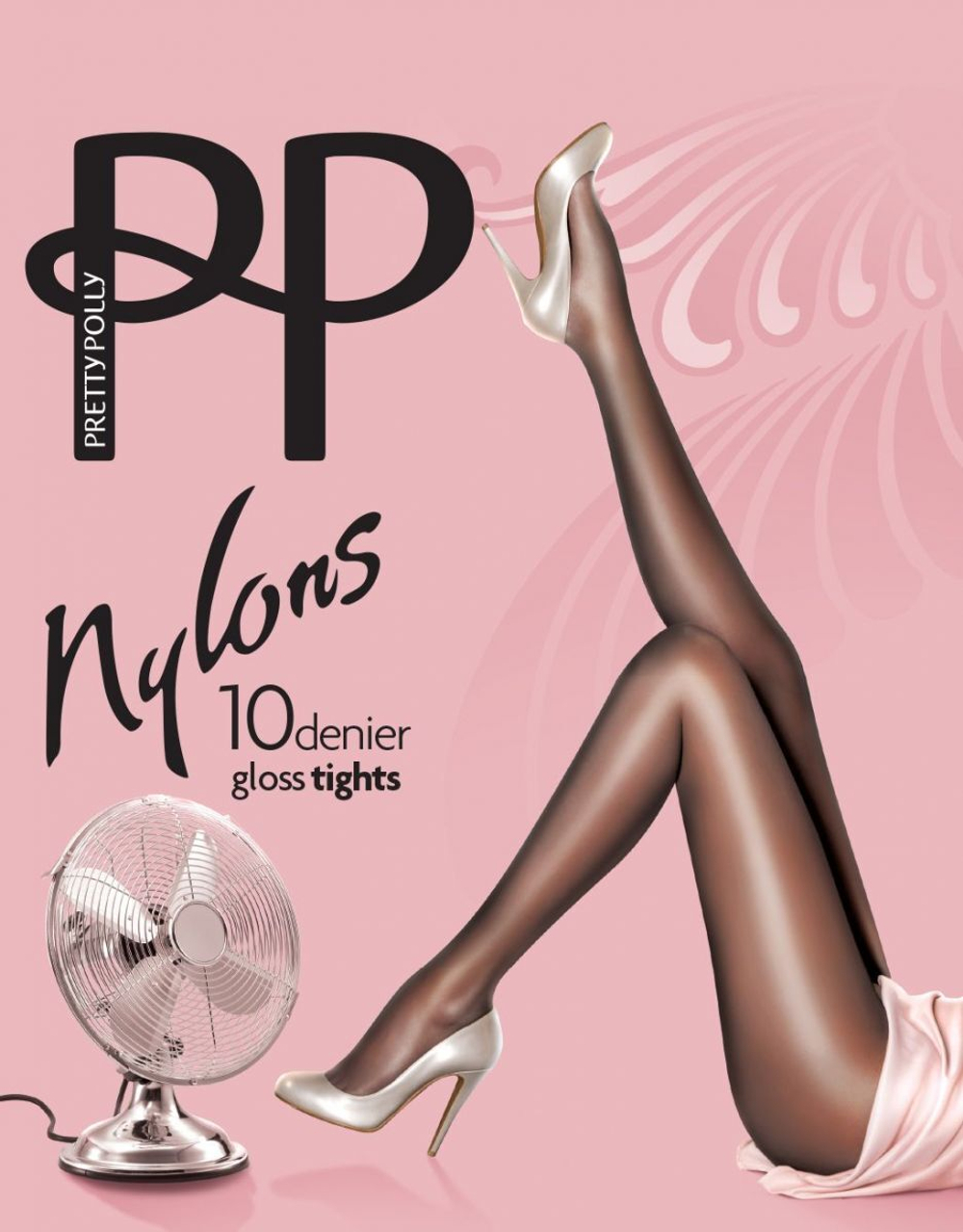 Нейлоновые блестящие колготки (Размер: S) (Цвет: черный)