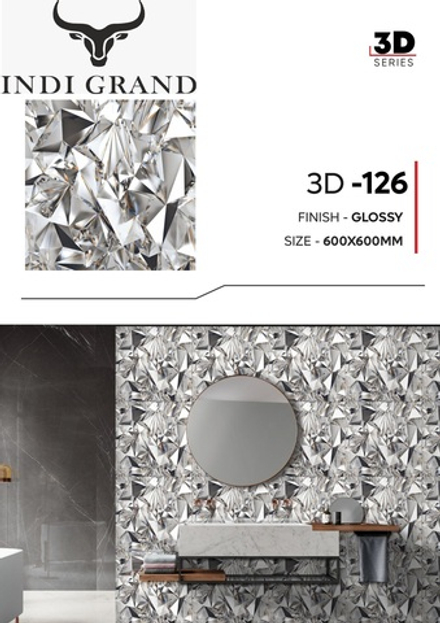 Керамогранит 3D 60х60 glossy-126