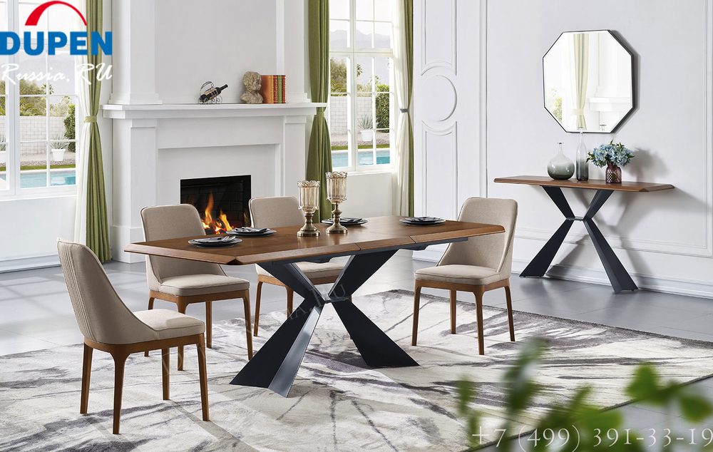 Стол Т1712A (180-220) Орех (Allure)