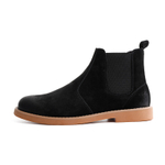 MR.A British Style Crew Chelsea Boots Men"s Yellow Brown