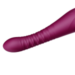Фиолетовый вибратор 30,2см с поступательными движениями Zalo King Vibrating Thruster Velvet Purple