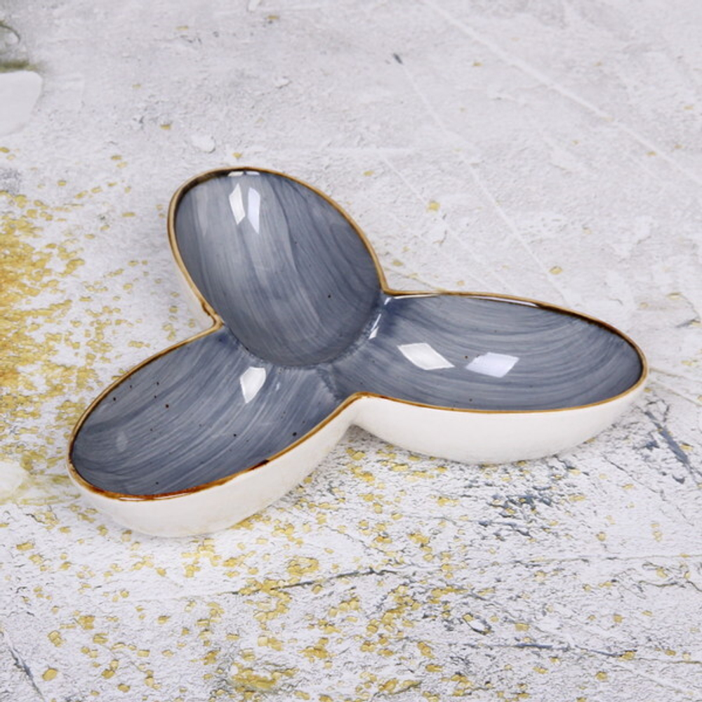 Менажница керамическая «Corsica blue» 22,8*4,5см