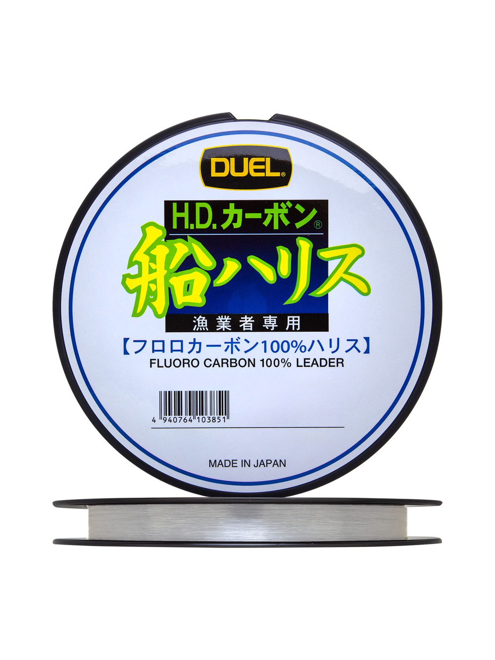 Флюорокарбоновая поводочная леска для рыбалки Duel H.D,Carbon Fune Leader Fluorocarbon 100%, 0,285 мм, 100 м, 6 кг, прозрачный