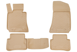 Коврики в салон для MERCEDES-BENZ E-Class W212 2009-2016, 4 шт. (полиуретан, бежевые) NLC.34.16.212K