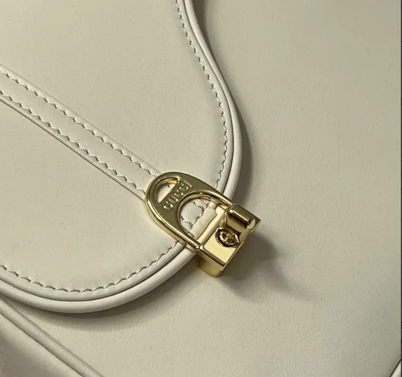 Кожаная сумка через плечо Gucci белый
