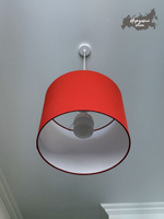 Светильник потолочный подвесной, абажур потолочный, цвет Черный с золотым E27