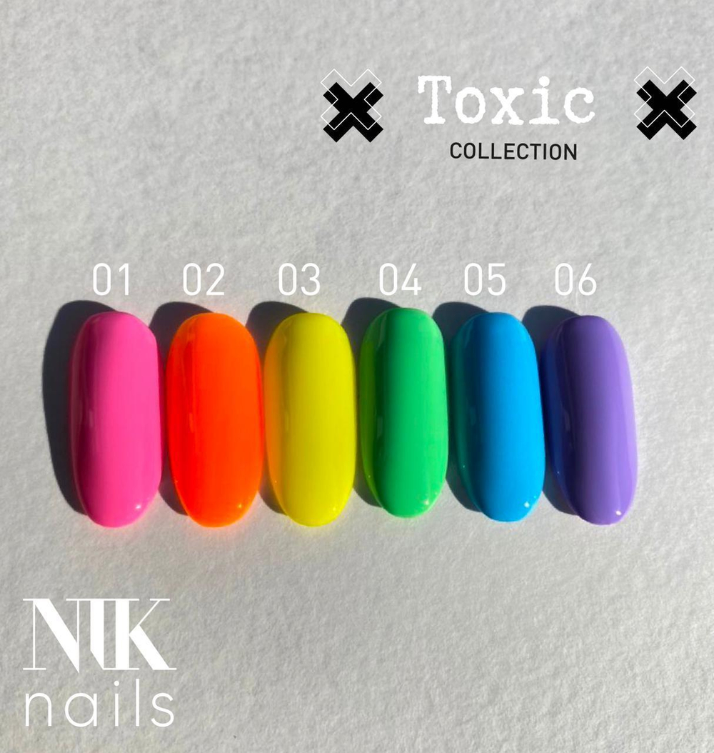 Гель-лак ТМ NIK nails Toxic № 05 8мл.