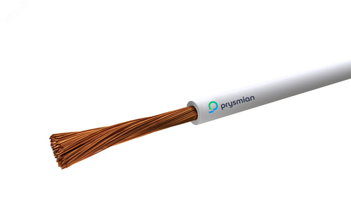 Провод силовой ПУГВнг(А)-LS 1х6 белый ТРТС многопроволочный