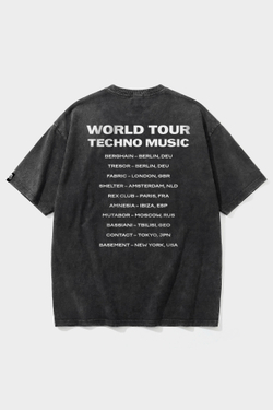 Футболка SHMOT "TECHNO" GARMENT DYE Черный