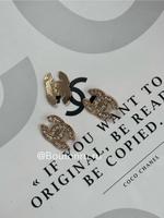 Пуговицы Шан. Золото Лого стразы 22 мм