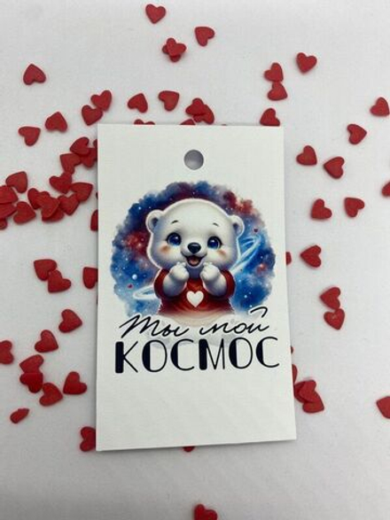 Бирки "Ты мой космос" 10 шт.
