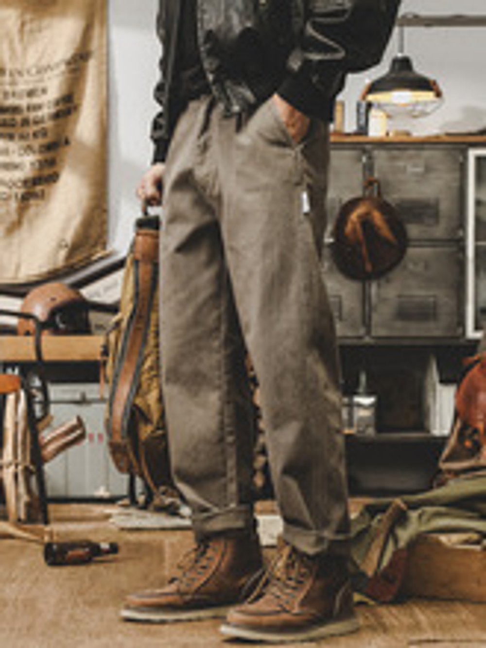 Брюки хлопковые для мужчин JerRenault американские ретро осенний сезон