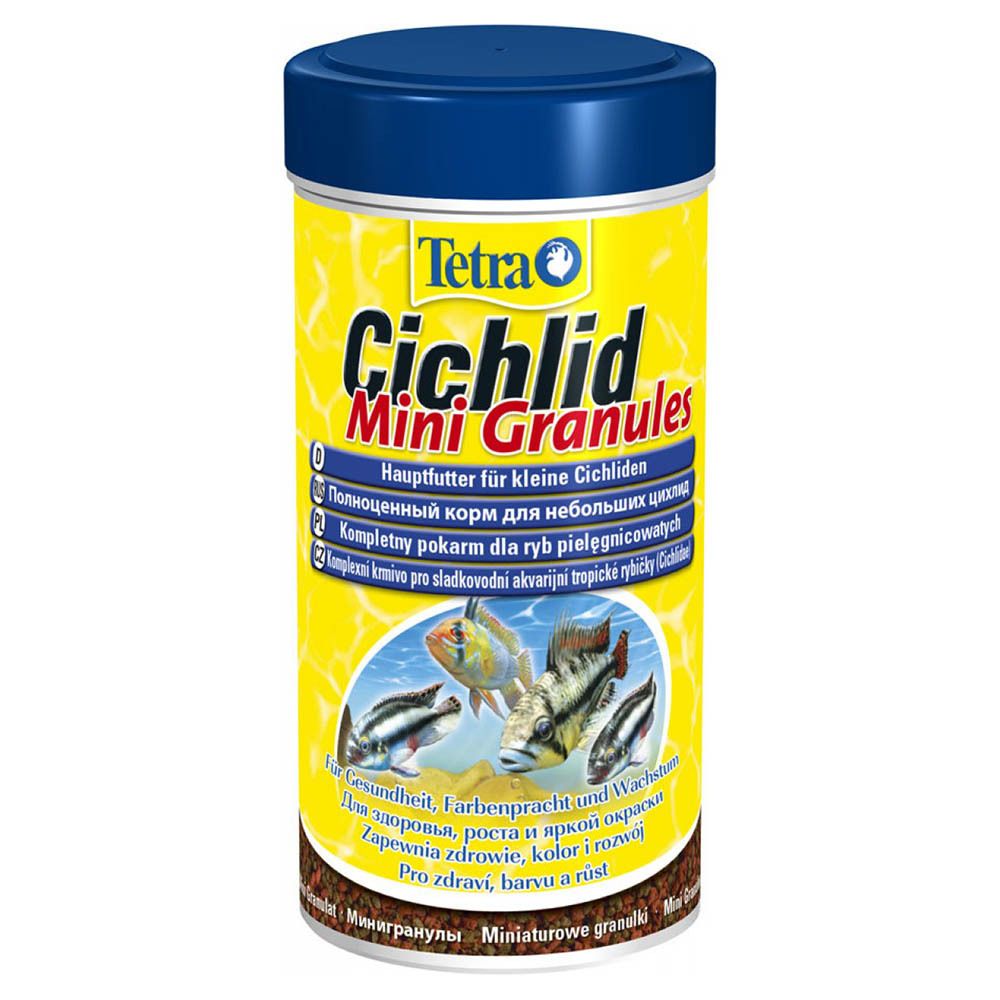 Tetra Cichlid Mini Granules 250 мл - основной корм для цихлид (мелкие гранулы)