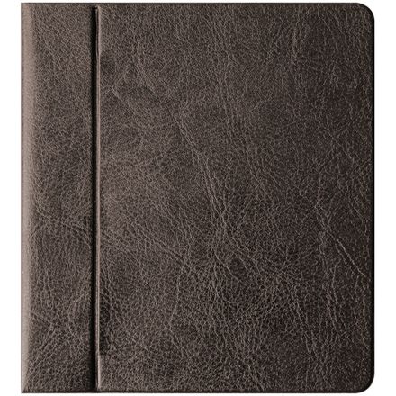 Кредитница на 32 карты 2 ряда, Спейс, ПВХ, коричневая, горизонтальная