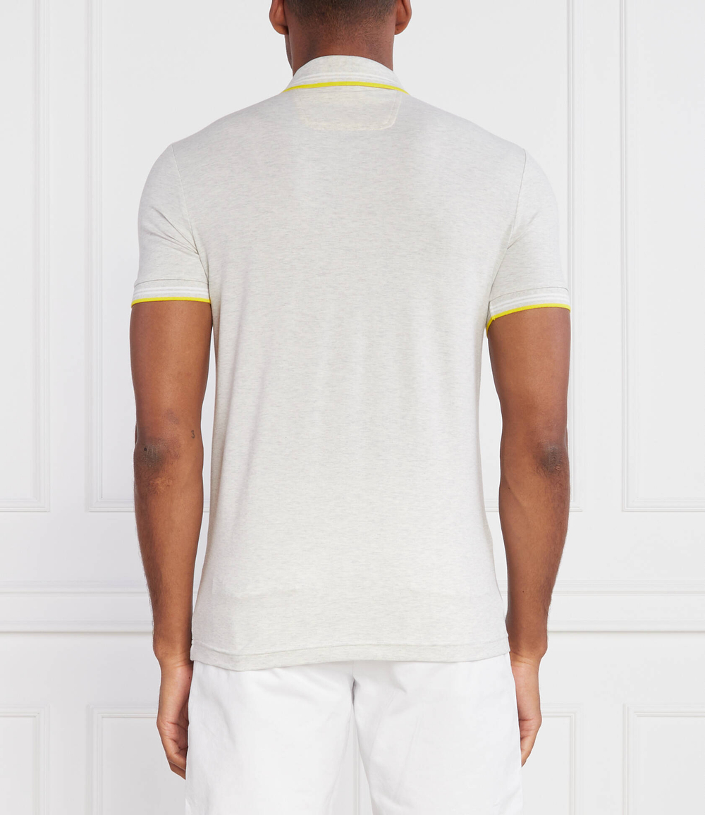 Поло Paul Curved BOSS GREEN - серый(50469245)