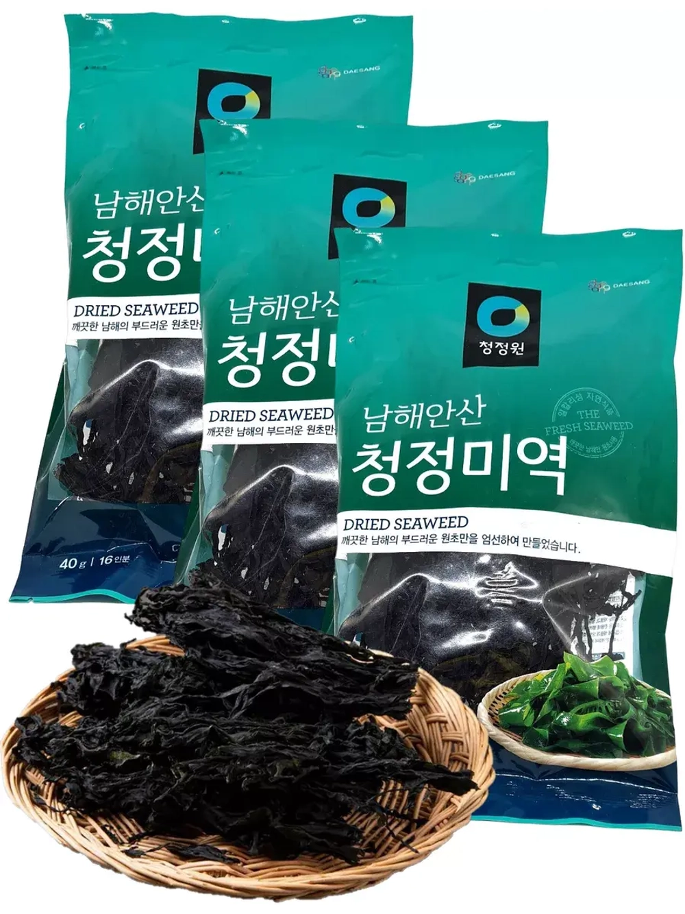 Морская капуста соленая варено-сушеная 40 г * 3 шт