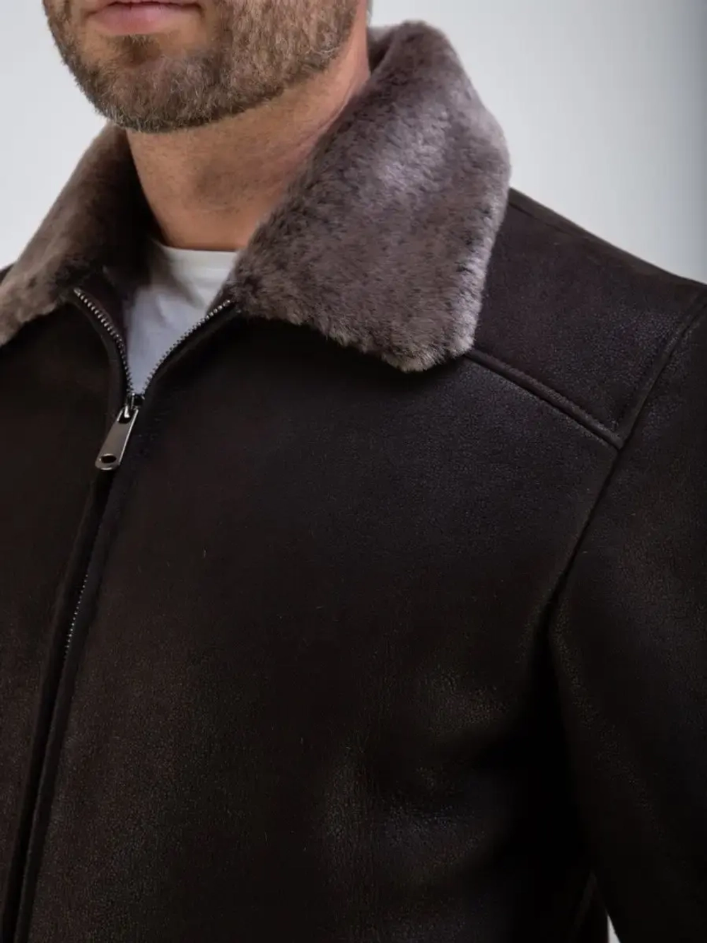 Дубленка мужская зимняя натуральная Турция