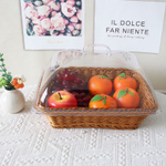 Плетеная корзина с акриловой крышкой