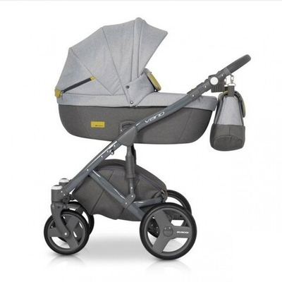 Детская коляска Riko Vario 2 в 1 (Серый)