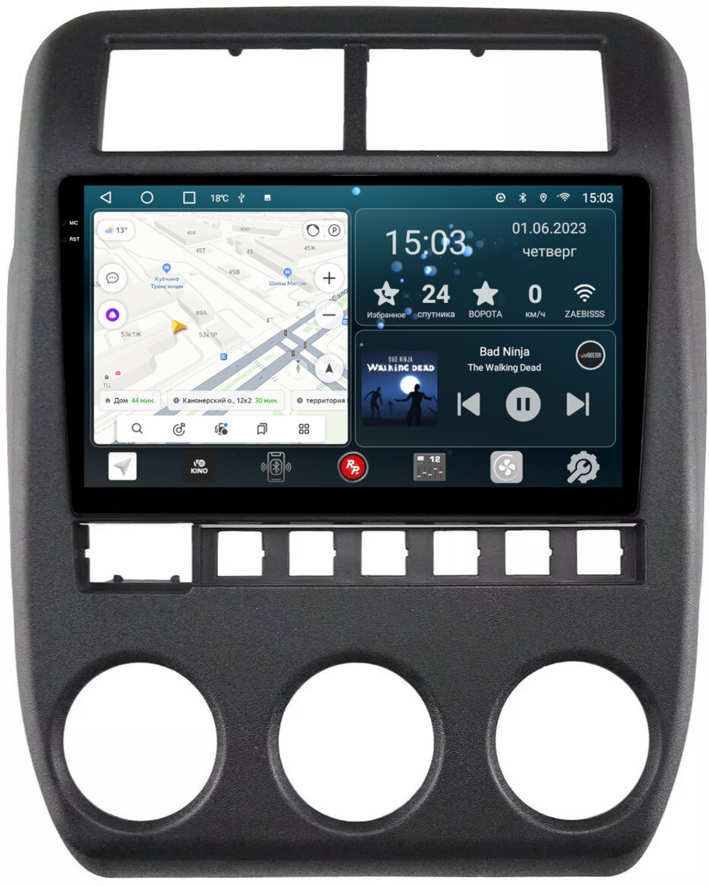 Магнитола для Lada 4x4, Niva Legend, Urban, Bronto 2019-2023+ - RedPower 327 Android 10, QLED+2K, ТОП процессор, 6Гб+128Гб, CarPlay, SIM-слот