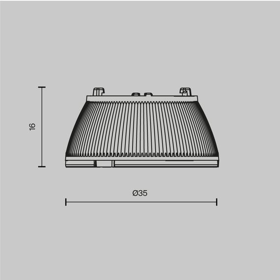 Линза для светильников серии Омут / Dip 10 Вт 30° Maytoni Technical Downlight Dip Lens002D35-10W