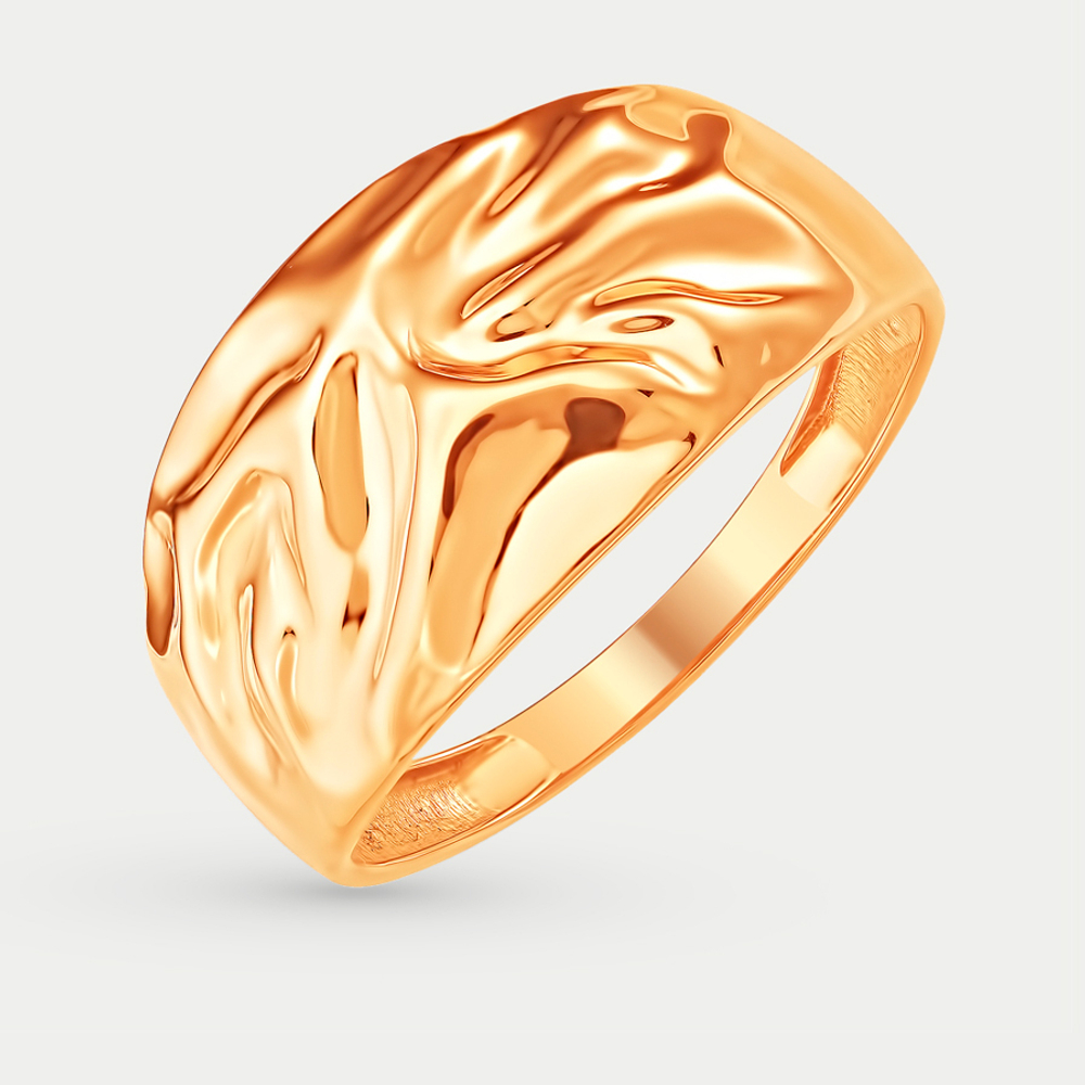 Кольцо женское из желтого золота 585 пробы без вставок (арт. К40017778)
