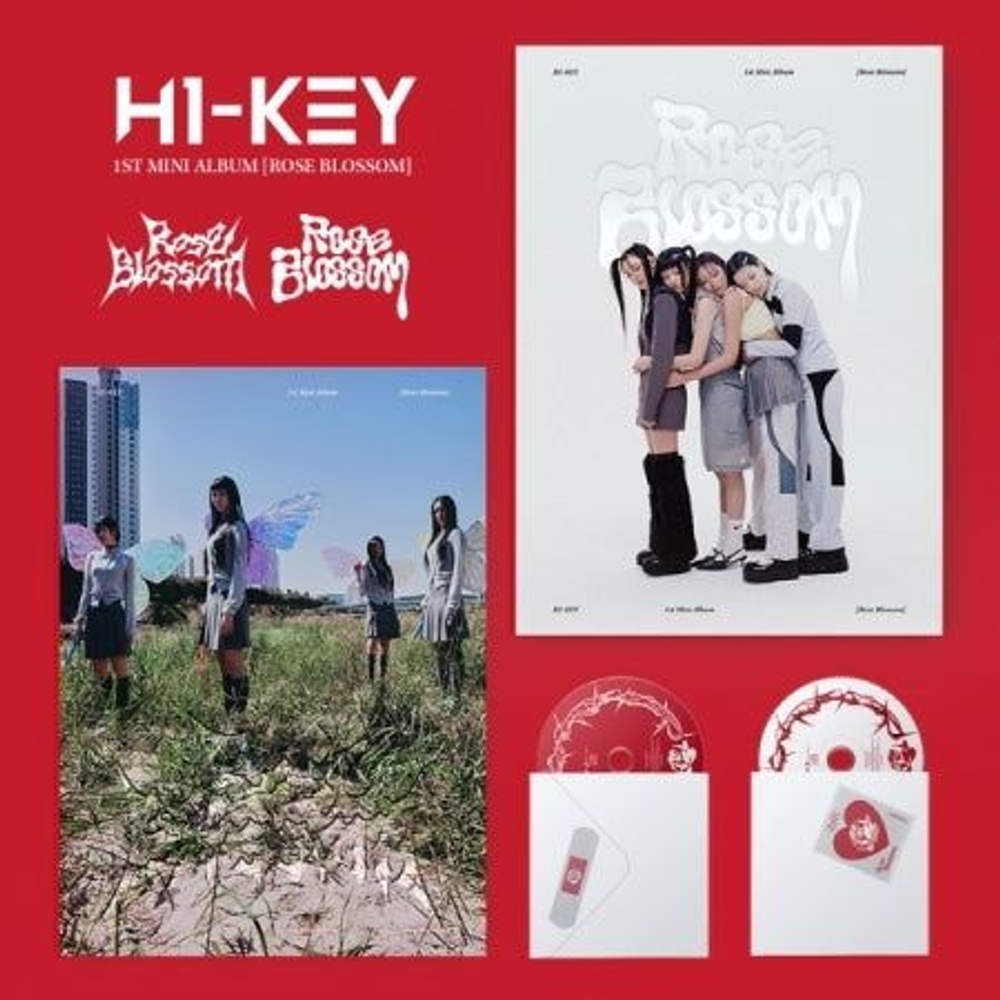 Альбом H1-KEY - ROSE BLOSSOM 1st Mini Album 2 Version SET