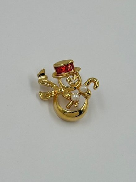 Брошь пин Снеговик Avon