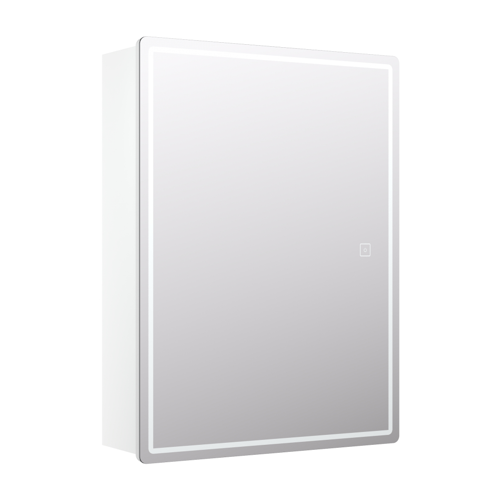 Зеркальный шкаф Vigo Geometry 600 (600х190х800 мм) с LED подсветкой
