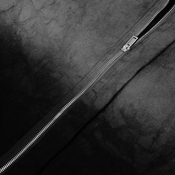 Куртка Fade Spray-Painted Assymetrical Denim серая - фото 7