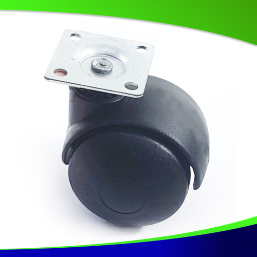 Колесо мебельное оборотное на площадке , диаметр 50 мм