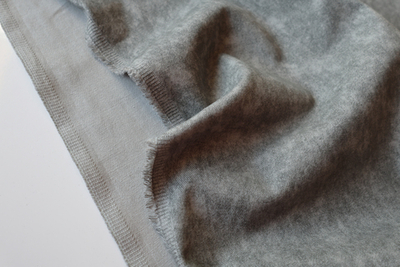 СЕРЫЙ - Хлопок твил ВАРЕНКА с ВЕЛЮР-ЭФФЕКТОМ (1362 Евгения)