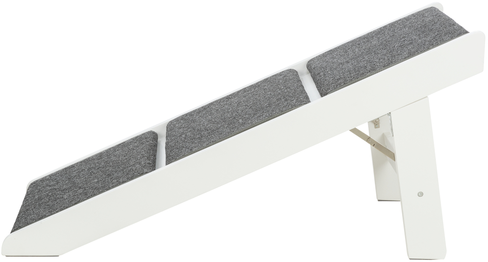 Лесенка со складными ступенями, 44х46х106см, МДФ/ковролин, белый, Trixie