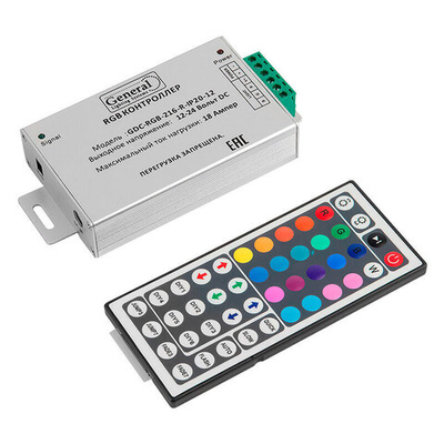 180_ RGB Контроллер General GDC-RGB-216-R-IP20-12 511701 4630031864393