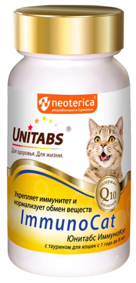 Unitabs 120 таб Immuno Cat Комплексные витамины для повышения иммунитета у кошек