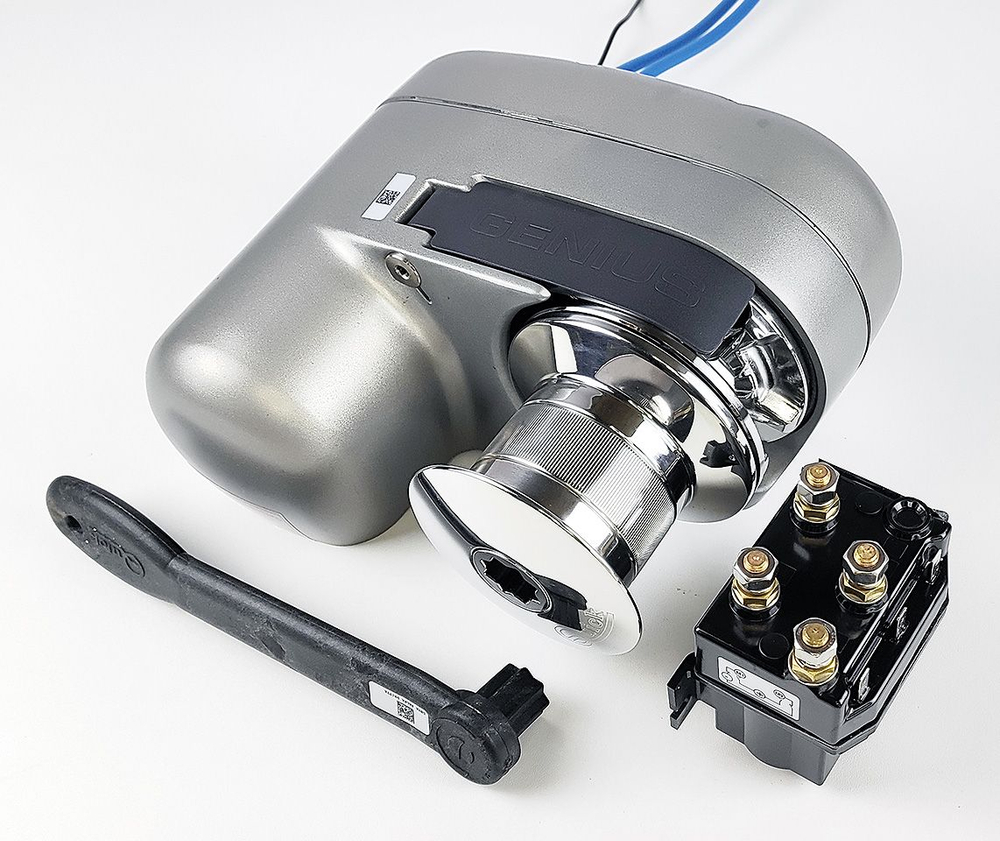 Якорная лебедка "Genius", 800Вт, 24В, с барабаном, цепь 8 мм. (10236161)