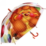 Зонт детский полуавтомат «Ultramarine - Озорные зверята», 8 спиц, d-86см, длина в слож. виде 65см