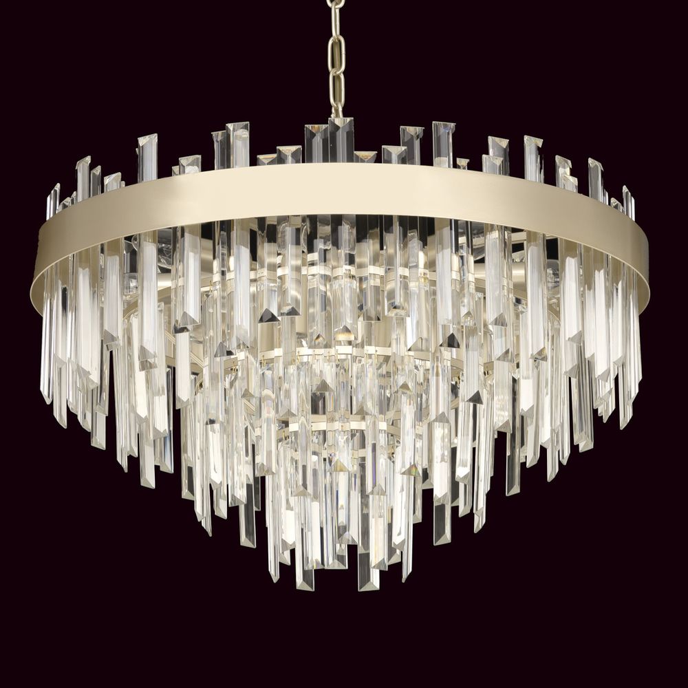 Citilux Лаура CL301292 Люстра хрустальная подвесная Шампань
