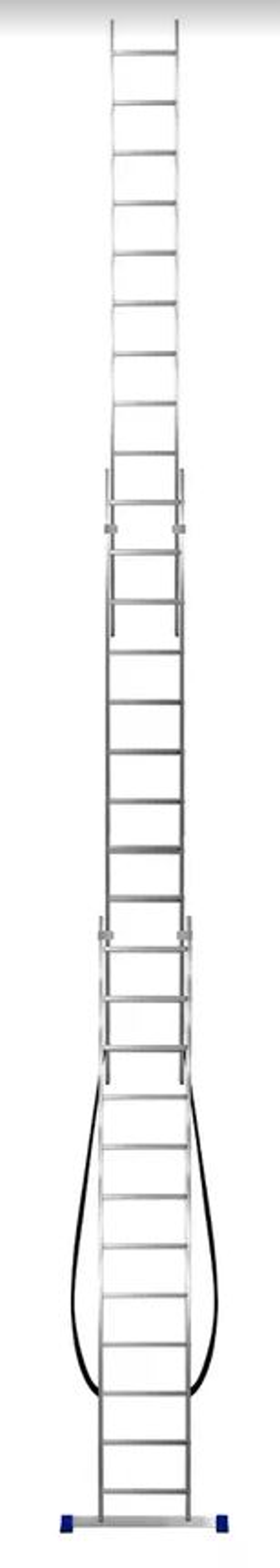 Лестница алюмин.  3секц* 12ступеней (3,42м-5,56м-7,82м) / МОНТАЖНИК