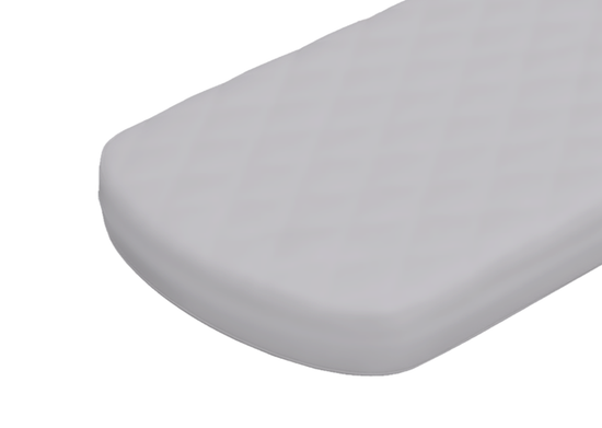 Простынь для кровати KIDI soft размер М 80*180 см (серый, сатин)