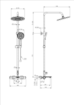 Душевая система с термостатом WONZON & WOGHAND SOLID, Белый матовый (WW-C3011-A-MW)