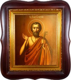 Прокопий Устюжский Праведный. Икона на холсте в киоте.