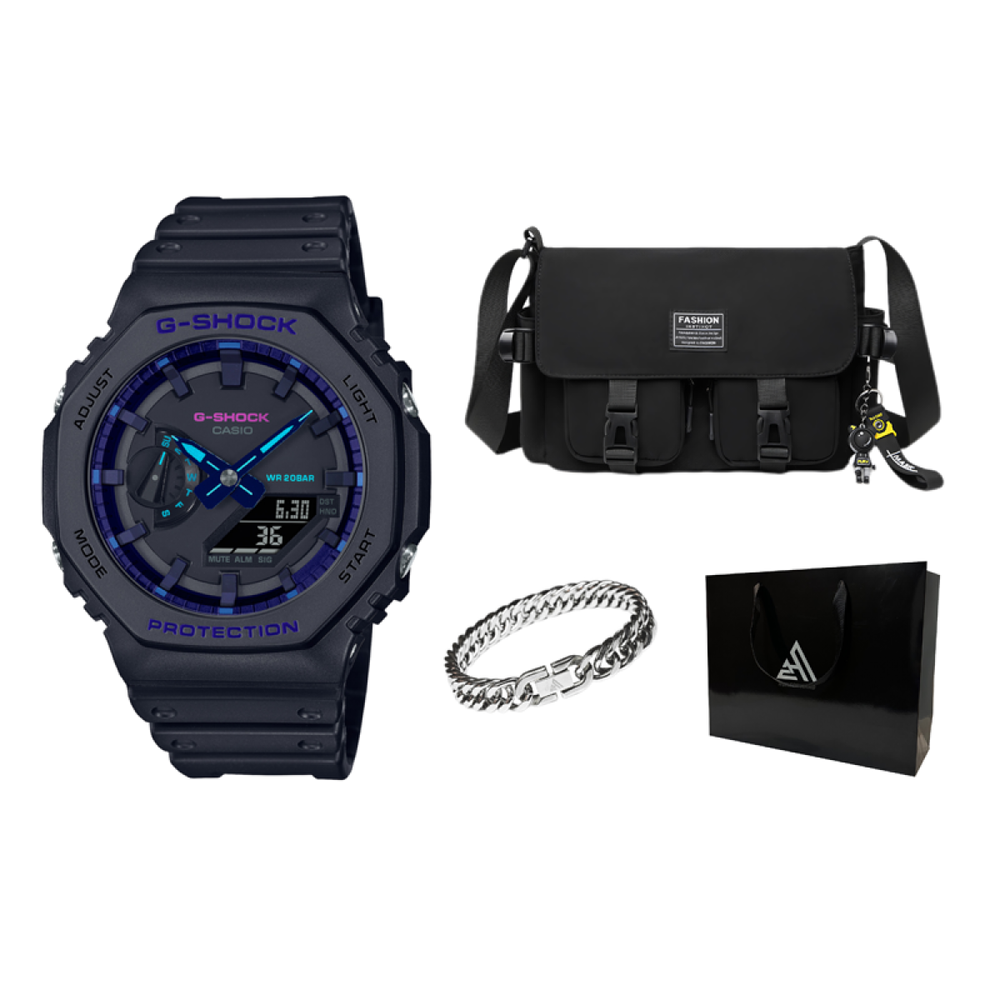 Часы G-SHOCK CITY BATTLE, GA-2100VB-1APR