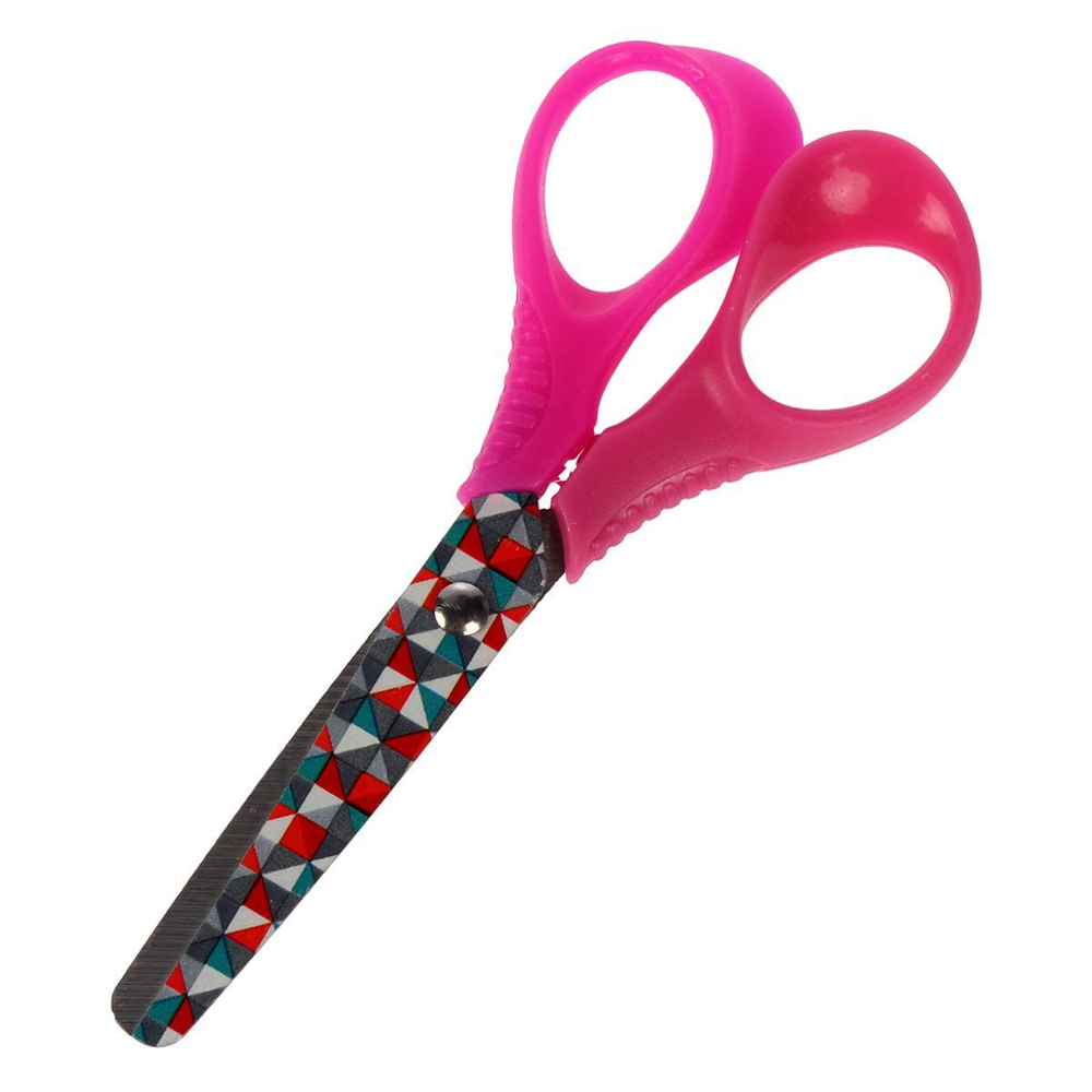 Ножницы детские, 13 см, цветные лезвия, на картоне