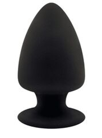 Черная анальная втулка Premium Silicone Plug XS - 8 см.