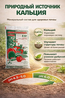 Удобрение Мука известняковая, 5 кг