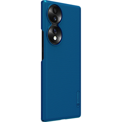 Тонкий чехол синего цвета от Nillkin для Huawei Honor 70, серия Super Frosted Shield