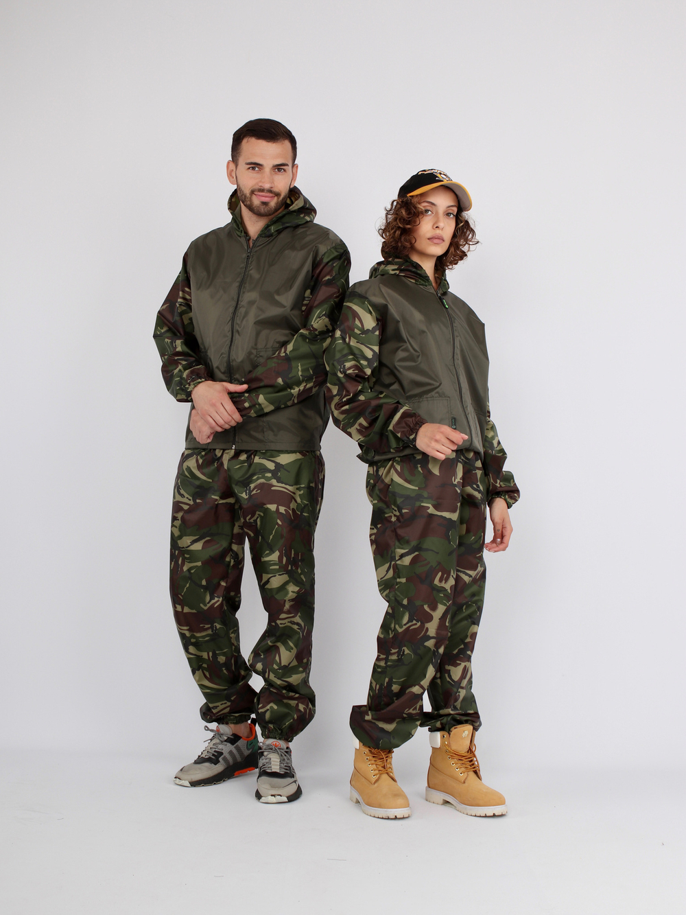 Костюм для активного отдыха Prival Ветровлагозащитный, женский, хаки + кмф Кукла