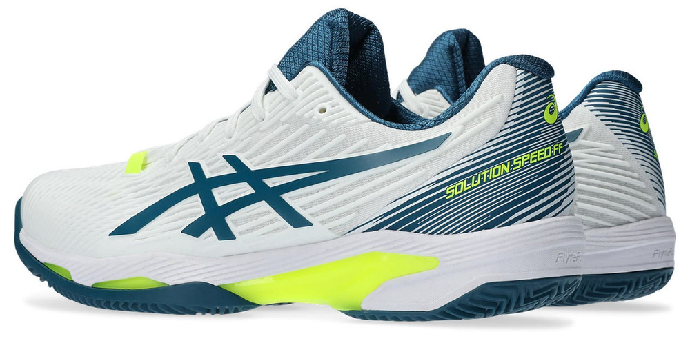 Мужские кроссовки теннисные Asics Solution Speed FF 2 Clay - white/restful teal